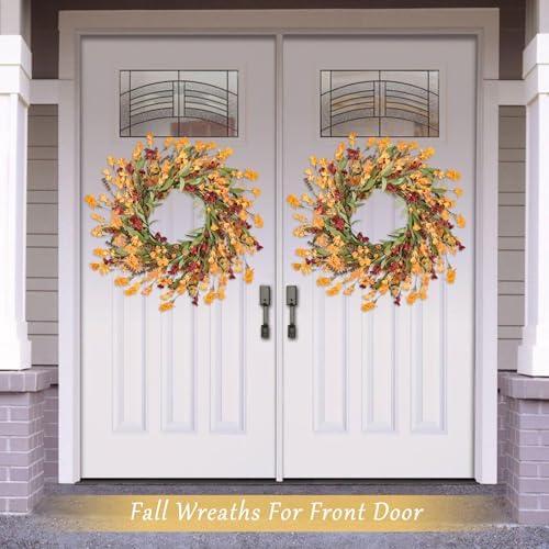 Artgar Fall Wreath, 24 Inch Fall Wreaths for Front Door