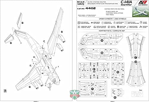 A&A Models 4402-1/144 - C-141A Starlifter. Plastic Model Military Aircraft