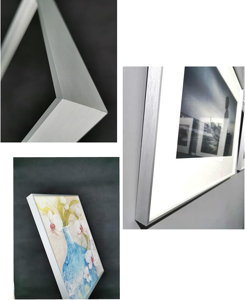 diy 8x10in metal canvas floater frame painting 1.5", side view