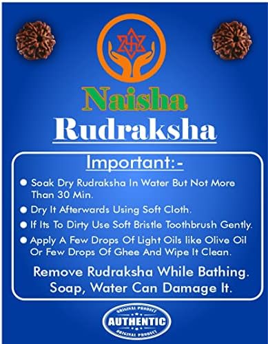 NAISHA 1001 Pcs Natural Rudraksha Beads, 8mm Loose Mala Jewelry Making