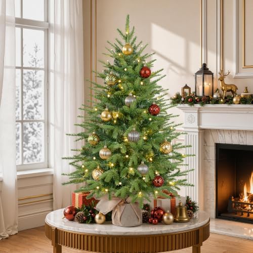 Alupssuc 3ft Prelit Artificial Mini Christmas Tree for Tabletop Desk Decor