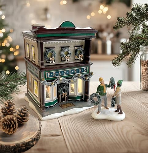 Department 56 Scenterville Village Frazier's Fresh and Festive Wax-Warming Lit Building and Figurine Set, 8.27 Inch, Multicolor