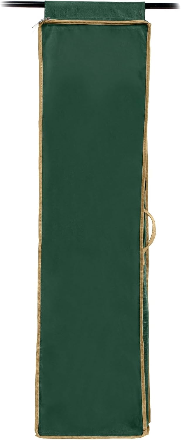 Covermates Keepsakes Hanging Gift Wrap Storage Bag - Holds up to 20 Rolls - Interior Pockets for Accessories - Holiday Storage, Green