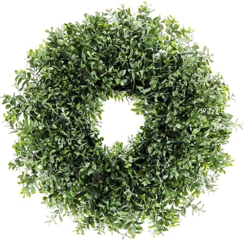 26'' Boxwood Wreaths for Front Door,Boxwood Wreath