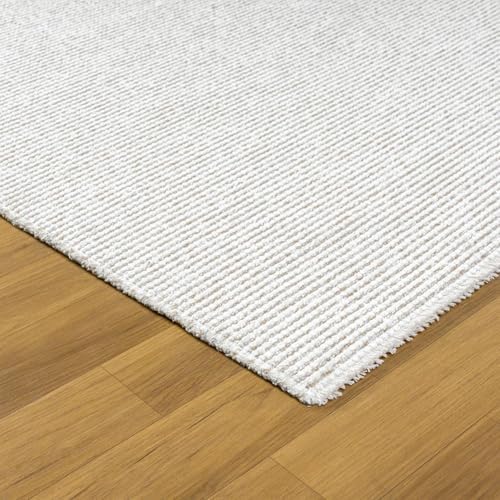 LUXE WEAVERS Two-Tone Fringed Runner Rug Beige 2x7