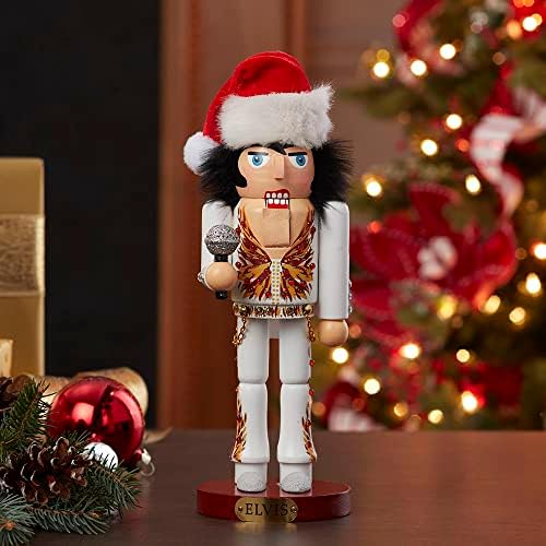 Kurt Adler 11-Inch Elvis® in Flame Suit Nutcracker