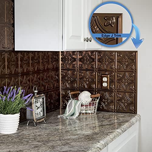 FASÄDE 47 in Vinyl J Trim Oil-Rubbed Bronze (5 Pack)