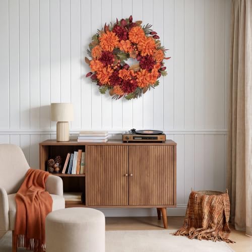 Artgar Fall Wreaths for Front Door - 24 Inch Fall Decor Floral Wreath