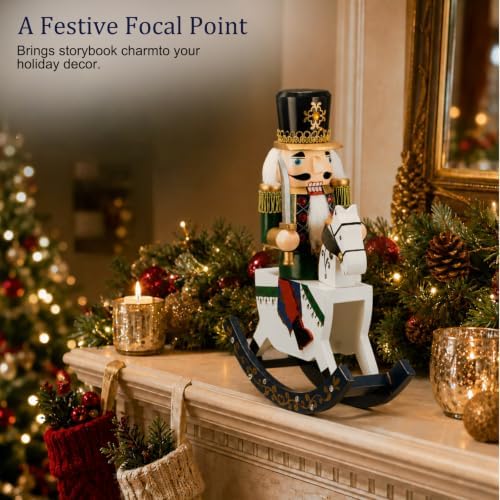 SiliFine Christmas Nutcracker Wooden Nutcracker Figures, Soldier Style
