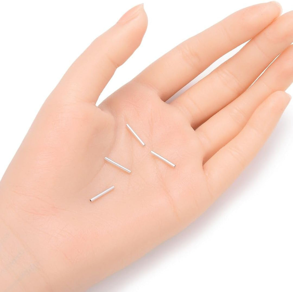 adabele real 925 sterling silver straight tubes 13mm shown in use