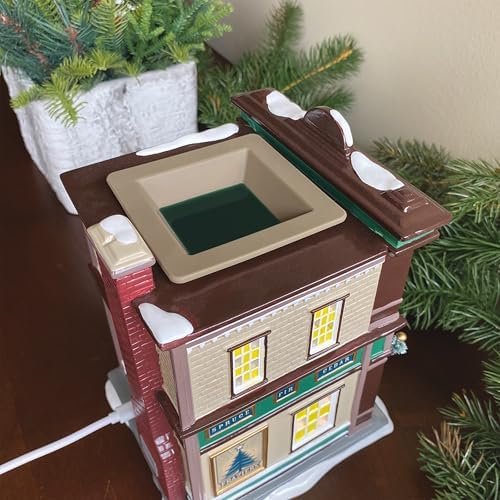Department 56 Scenterville Village Frazier's Fresh and Festive Wax-Warming Lit Building and Figurine Set, 8.27 Inch, Multicolor