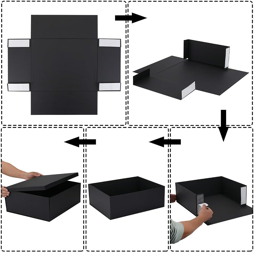 Extra Large Gift Box with Lid, Pink, 17" for Presents Packaging
