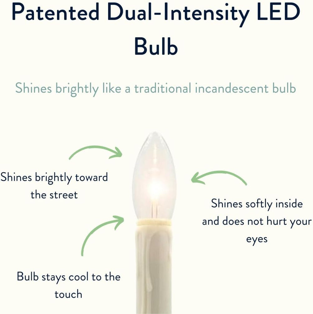 Celestial Lights Classic Battery Operated Window Candle with Streetside Brigh...