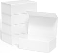 Gift Boxe 12" x 6" x 4" with Magnetic Closure Lid Gift Boxes for Presents,Bridesmaid Gifts Box,Cute Box,Birthday Gift box,Luxury for Gift Packaging, Magnetic Gift Box for Wrapping Gifts (White/5PCS)