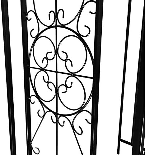 OUTOUR Garden Arch Arbor Arbour Trellis Outdoor Iron Arbor Arbour