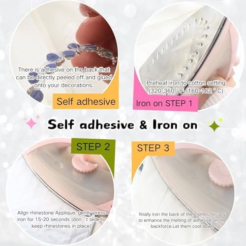 6 Yards Silver White Self Adhesive Rhinestone Ribbon Rhinestone Trim