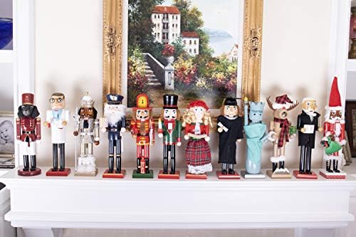 Clever Creations Boy Graduate 14 Inch Traditional Wooden Nutcracker, Festive Christmas Décor for Shelves and Tables