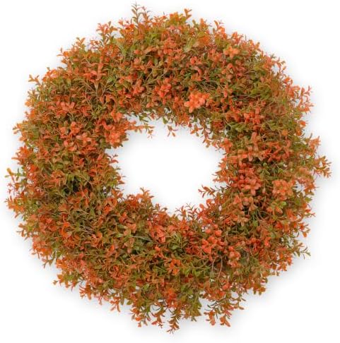 26 Inch Fall Wreaths for Front Door, Large Artificial Fall Boxwood Wreath
