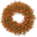 26 Inch Fall Wreaths for Front Door, Large Artificial Fall Boxwood Wreath