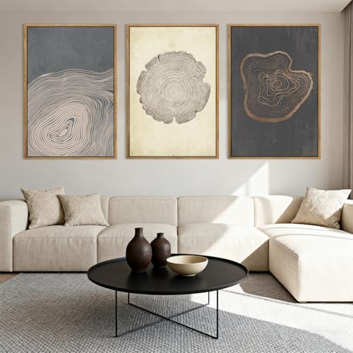 anyzal extra large neutral tree ring framed wall, package contents