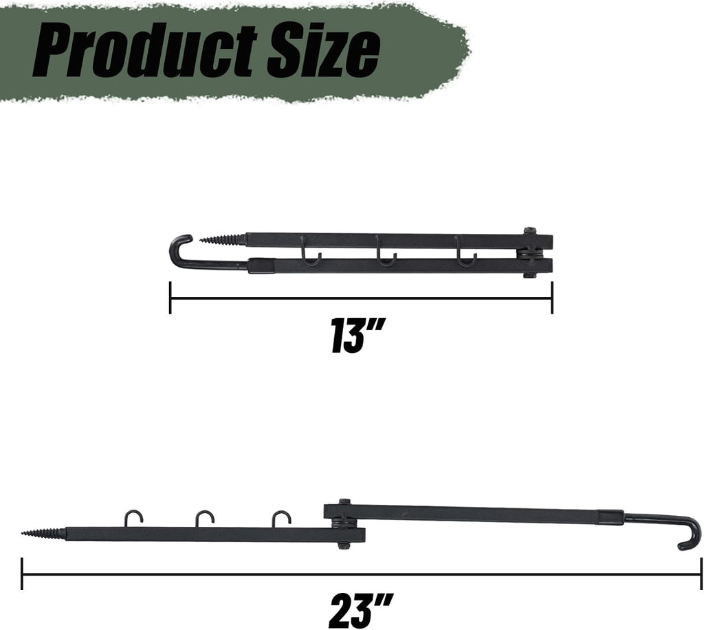 Highwild Tree Stand Folding Bow Hanger Gear Hanger Multi Hanger - Pack of 3