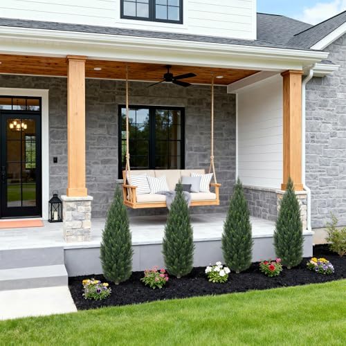 4FT Artificial Topiary Cedar Tree for Outdoor Porch UV-Resistant Fake Trees