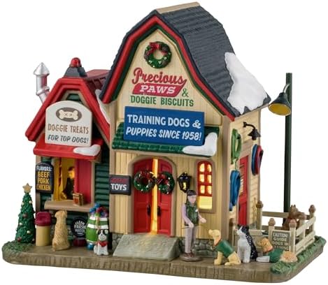 Lemax Precious Paws & Doggie Biscuits, Lighted Buildings, #45275