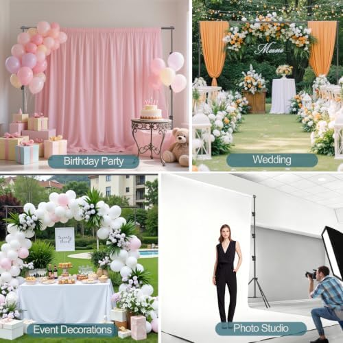 FUDESY Photo Video Studio 10 x 10Ft Heavy Duty Adjustable Backdrop Stand,Background Support System for Photography with Carry Bag, 6 Pcs Clip Clamps