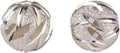 10pcs Adabele Authentic 925 Sterling Silver 10mm (0.39 Inch) Filigree Flower Pattern Round Spacer Loose Beads for Jewelry Making SS348-10