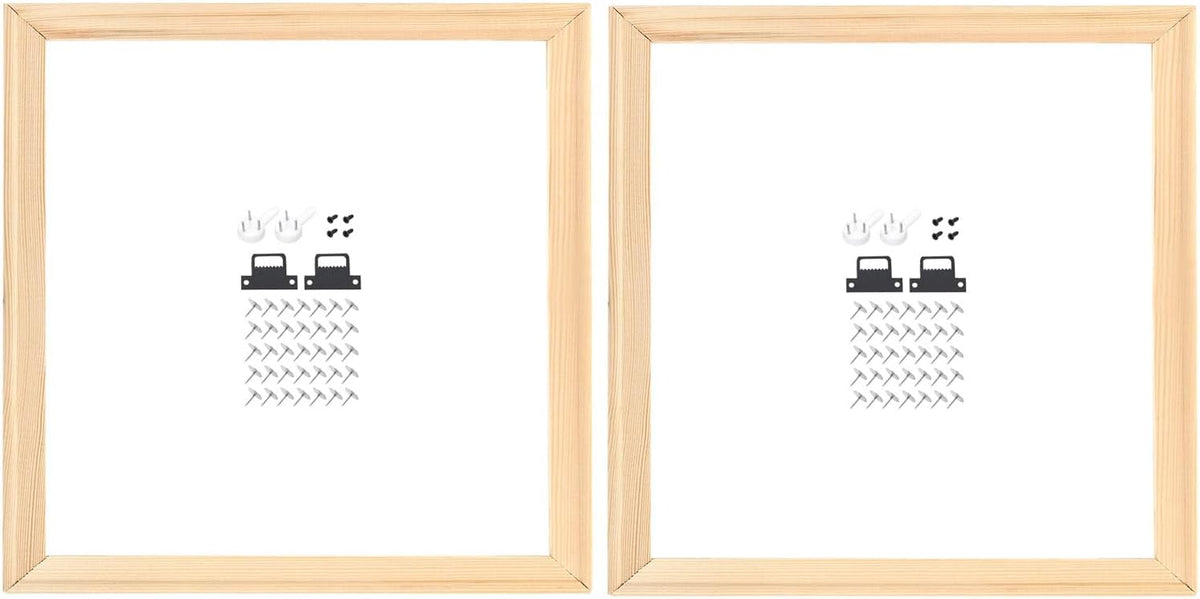 uxcell 2 Pcs DIY Canvas Stretcher Bars, 18 x 18 Inch Canvas Frame Wooden Frames Kit Sturdy Stretcher Frames for Oil Paintings Prints Posters