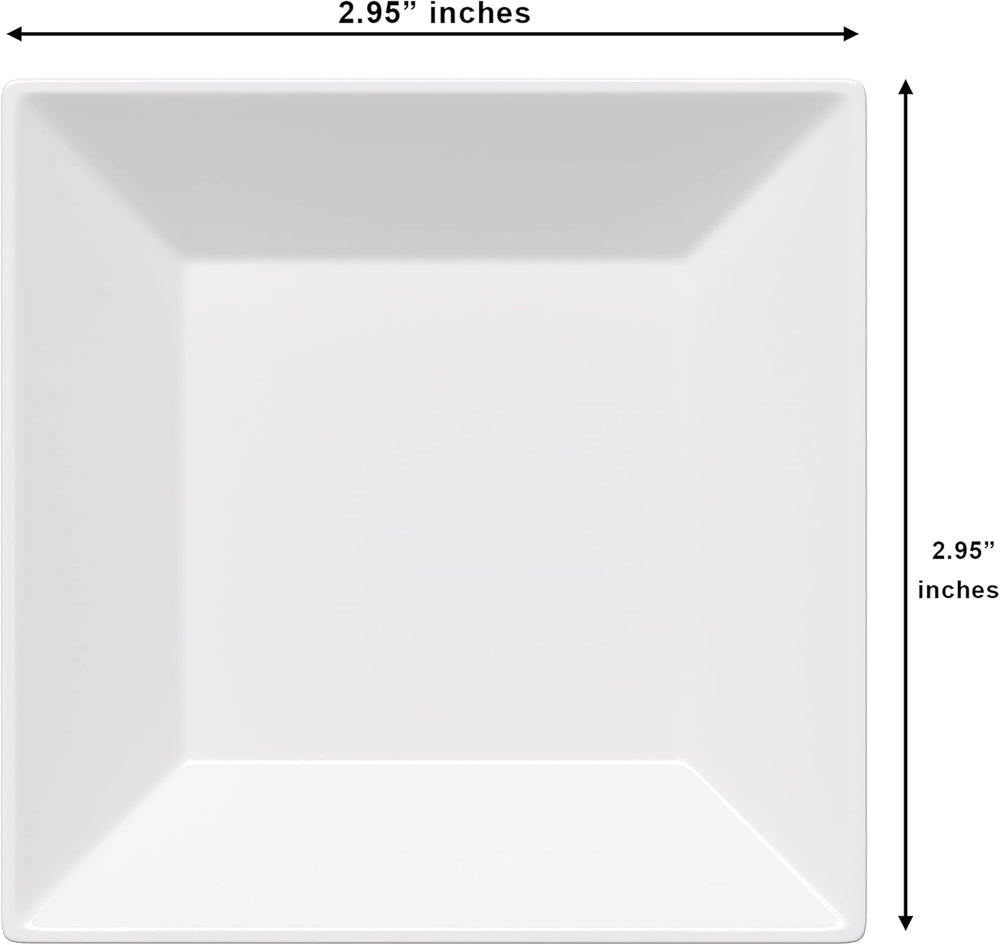 Exquisite Mini Disposable Appetizer Plates - 1200 Pack 2.95" x 2.95&quot...