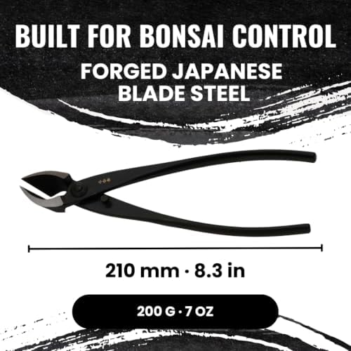 Senkichi 8.3" Japanese Bonsai Concave Cutter – Professional Branch Cutte...