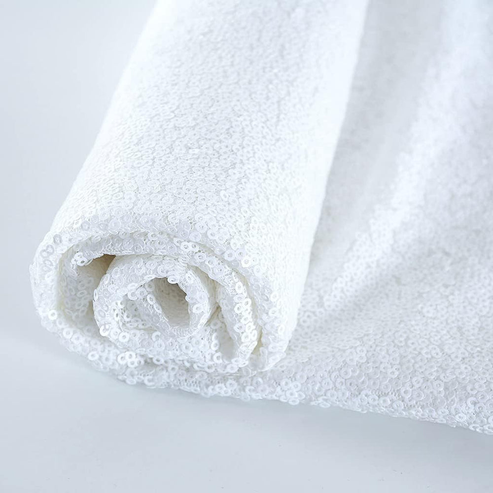 DUOBAO White Aisle Runner for Wedding 4ftx15ft Indoor Outdoor Carpet Sparklin...