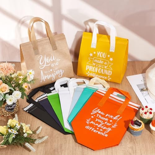 Didaey 72 Pcs Employee Appreciation Gift Bags Bulk with Handles, Reusable