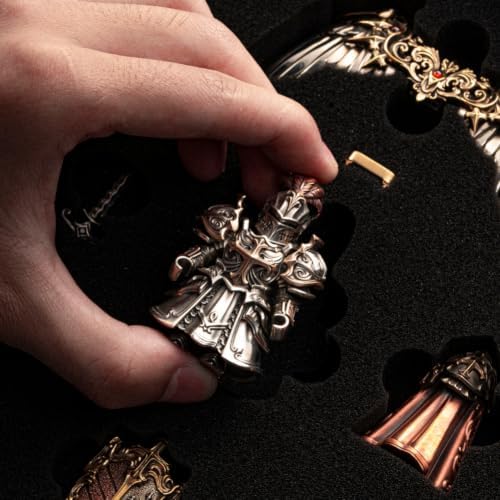 COPPERTIST.WU Crimson Templar Figurine Statue Ornament Craft Collection for Home Living Room Office