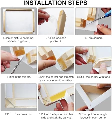 DIY Canvas Stretcher Bars Kit, 1.25" Gallery Depth, 16" x 32"