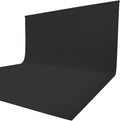 ISSUNTEX 10X16 ft Background Muslin Backdrop, Photo Studio, Collapsible High Density Screen for Video Photography and Television-Black