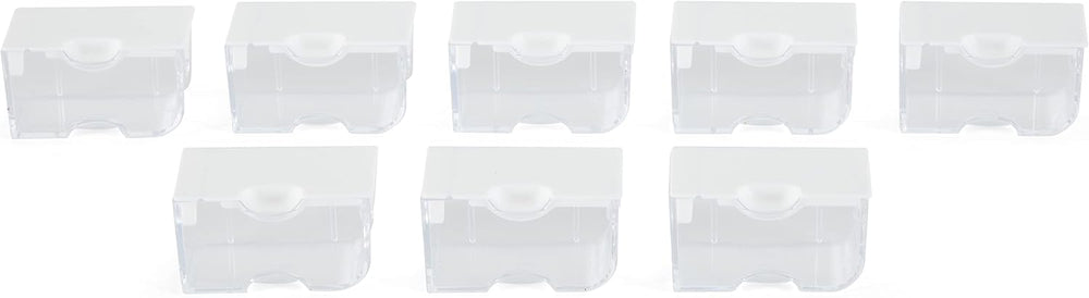 Plastic Stackable Organizer Tray Bundle with Lid and 48 Size Small Containers...