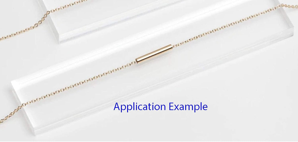 adabele real 925 sterling silver straight tubes 13mm showing dimensions