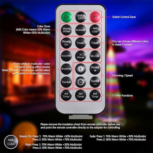 iBaycon Outdoor Christmas Tree, 6.9FT 298 LED Color Changing Lights