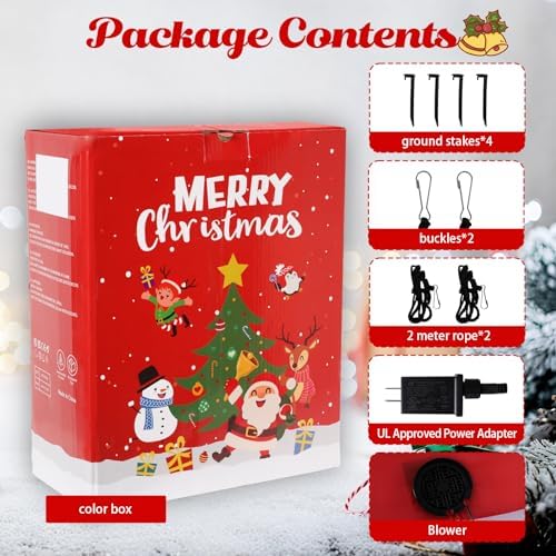 MUMTOP 7.68 FT Christmas Outdoor Inflatable with Snow Globe Holiday Decor