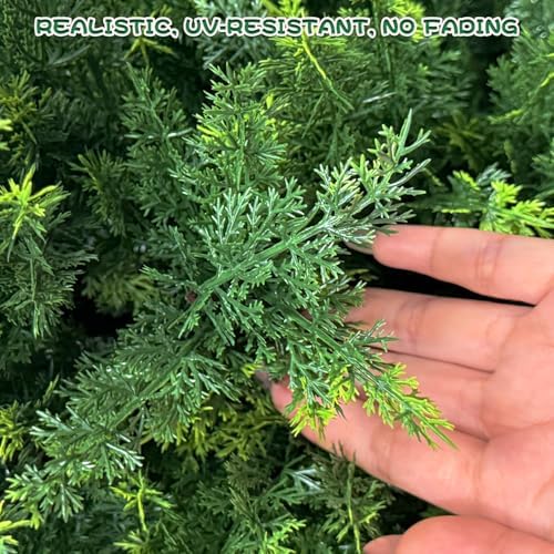 28 Inch Artificial Cedar Tree with Pot, Compact Faux Cypress Evergreen Topiary Plant for Indoor Corner, Living Room, Small Balcony & Entryway, Realistic Potted Fake Tree Accent