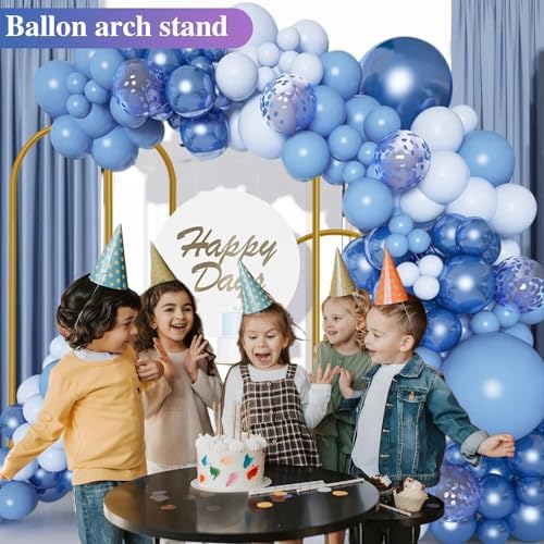 Hemmotop Metal Arch Backdrop Stand, Gold, Set of 3, 6FT, 5FT, 4FT