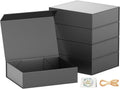 PSHVYM 5Pack Gift Box 11.5x7.8x3 In,Black Gift Boxes with Lids for Presents
