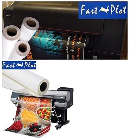FastPlot Polypropylene Banner 8 mil Waterproof - 36inch x 100ft Roll - 2inch ...