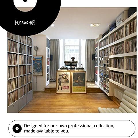 Hudson Hi-Fi Anti-Static Vinyl Record Sleeves - Durable Clear Disc Sleeves- P...