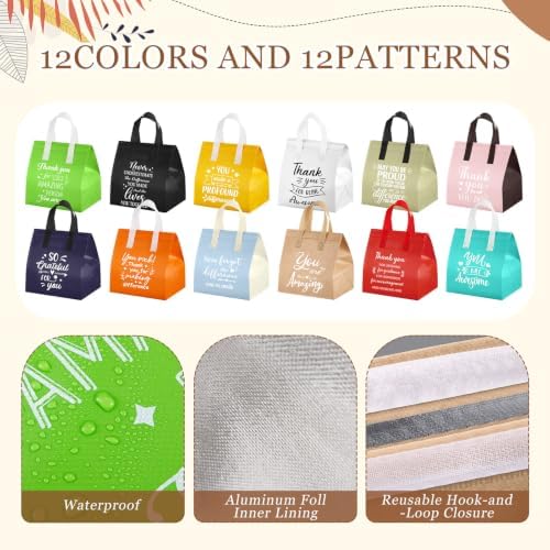 Didaey 72 Pcs Employee Appreciation Gift Bags Bulk with Handles, Reusable