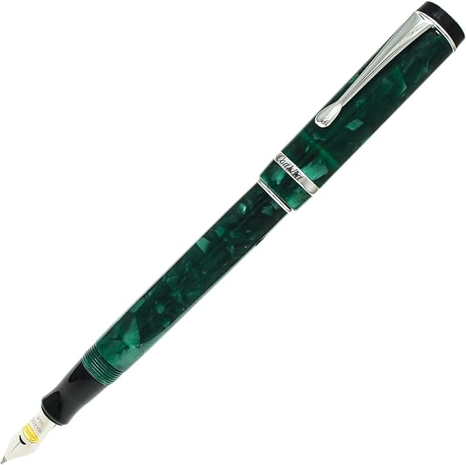 Conklin Duragraph Fountain Pen Forest Green - Fine Nib, Luxury Writing Instrument, Premium Resin Finish