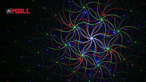 Motion 8 Patterns in 1 Red, Green, and Blue Outdoor Christmas Laser Lights Pr...