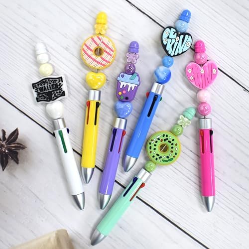 100 Pcs Foods Leisure Silicone Beads, Silicone Focal Beads for Keychain Making, Rubber Spacer Loose Beads for Pens Crafts Necklace Bracelet